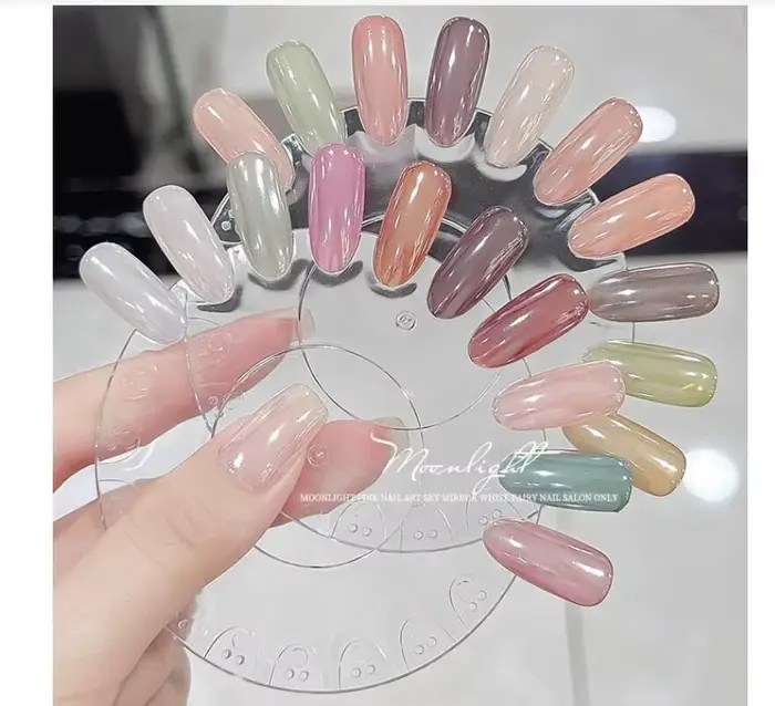 1 pot de poudre à ongles Aurora miroir plaqué haute brillance Net0.5g poudre à frotter blanc perle c