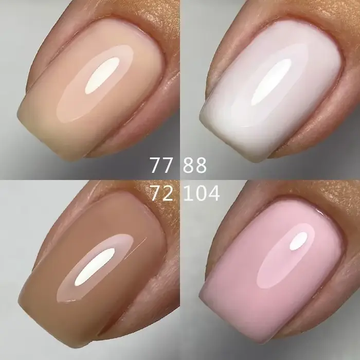 MSHARE Gel de Base en caoutchouc rose laiteux Camouflage couleur manteau tremper les ongles Gels vernis laque 10ml UV