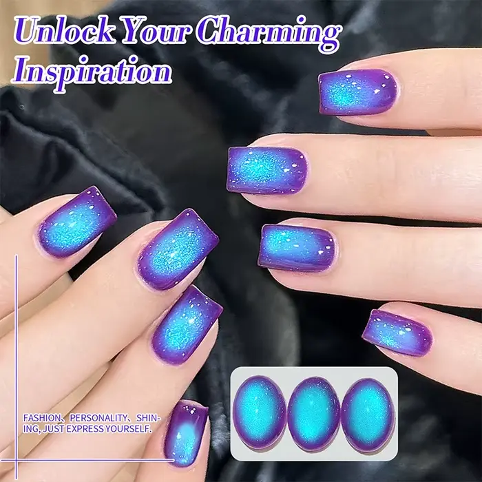 BORN PRETTY 10ml myrtille chat Gel magnétique vernis à ongles série fruits d'été vert bleu violet Ge