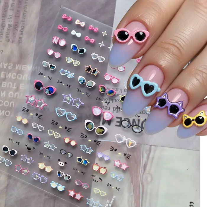 Autocollants 5D adhésifs pour ongles