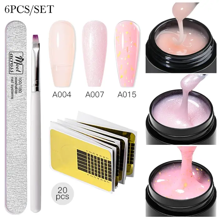 Kit de gel pour ongles d'extension Baby Boomer