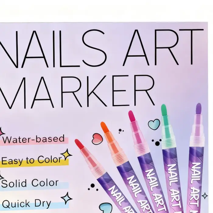 12 pièces Nail Arts dessin Graffiti vernis à ongles imperméable peinture Liner stylo bricolage 3D lignes abstraites