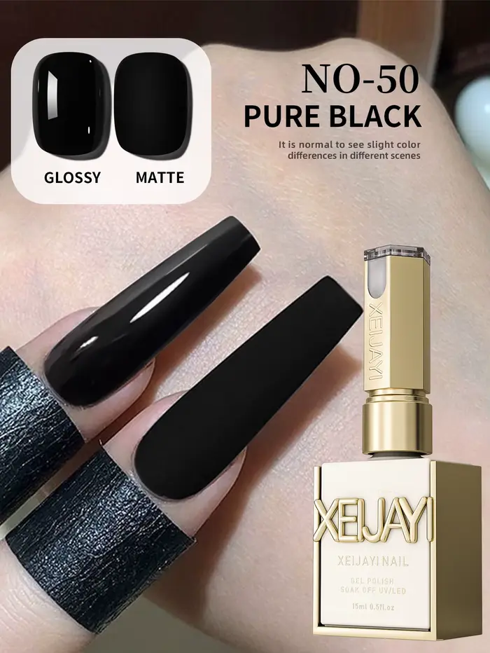 Vernis à ongles noir UV/LED 15 ml