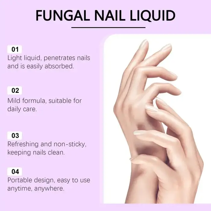 Solution de soin des ongles Nettoyage doux et soin nourrissant quotidien pour les ongles des mains et des pieds