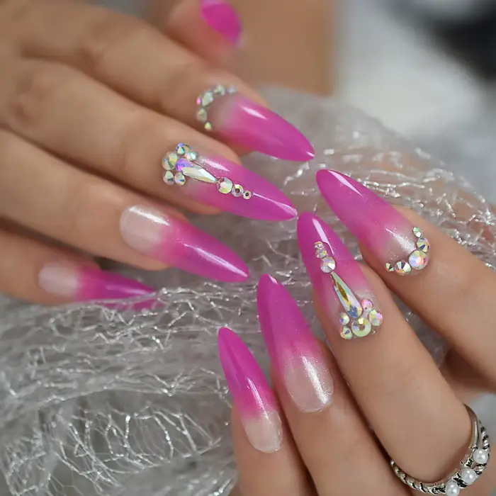 Faux bijoux ombrés extra longs N64.Easy Design
