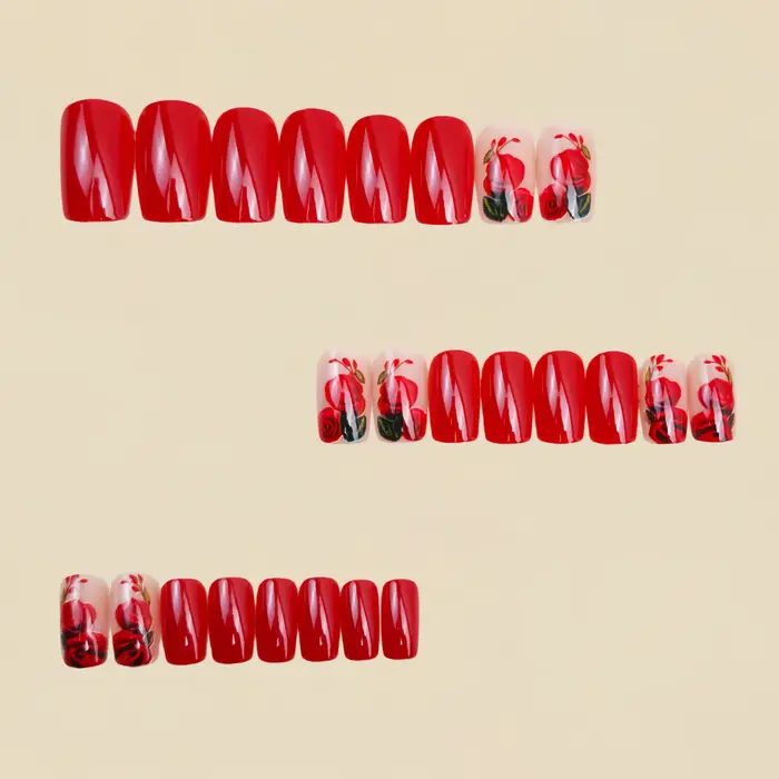 Faux ongles moyens pour femmes et filles
