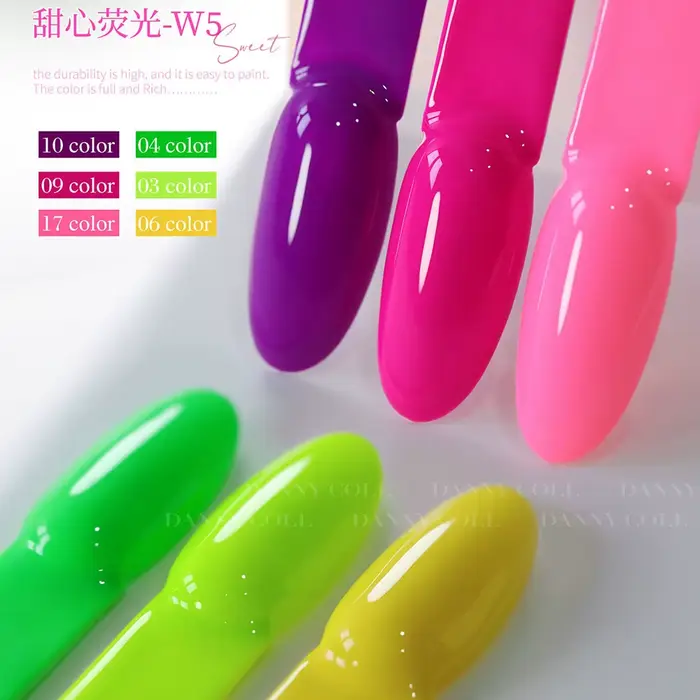 22 pièces Fluorescent néon rouge rose couleurs Gel vernis à ongles ensemble avec carte bleu vif tremper UV LED vernis à ongles Kit de manucure