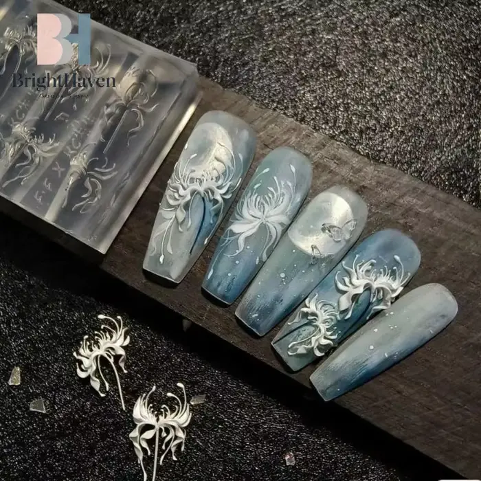 Moule en silicone 3D pour ongles