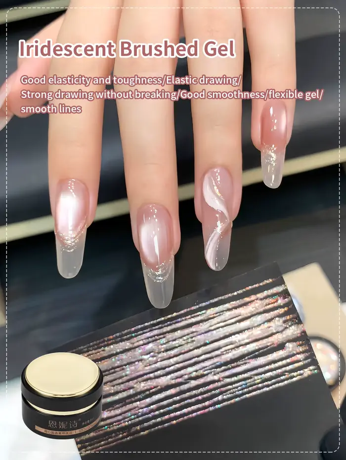 Vernis à ongles gel métallique super brillant sans nettoyage