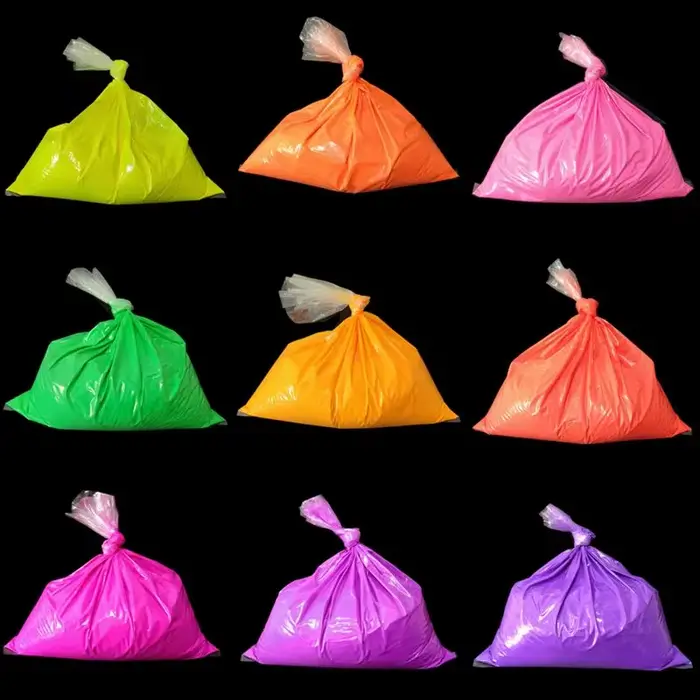 Poudre fluorescente néon brillante pour ongles