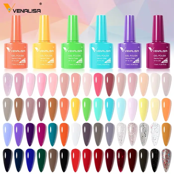 VENALISA 7.5ml vernis à ongles VIP4 HEMA gratuit Semi Permanent tremper UV LED