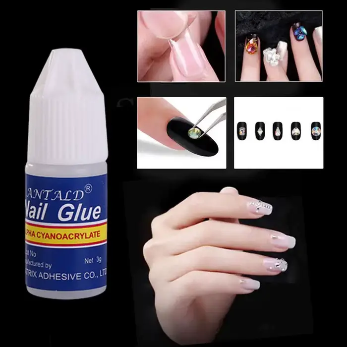 Colle à Ongles à vaccage Rapide pour Faux Ongles