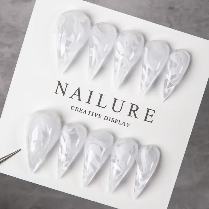 Faux ongles à presser extra longs