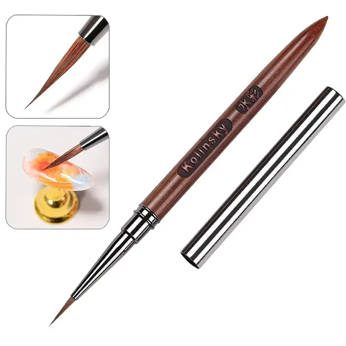 Pinceau de peinture pour nail art Kolinsky
