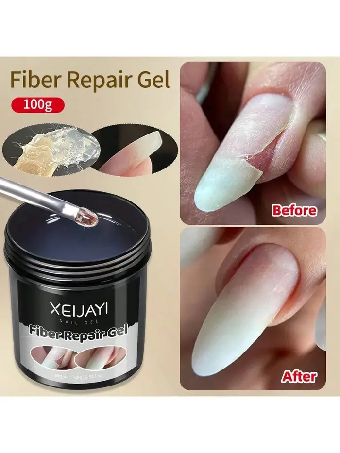 XEIJAYI 1Pc 100g Gel réparateur pour ongles cassés
