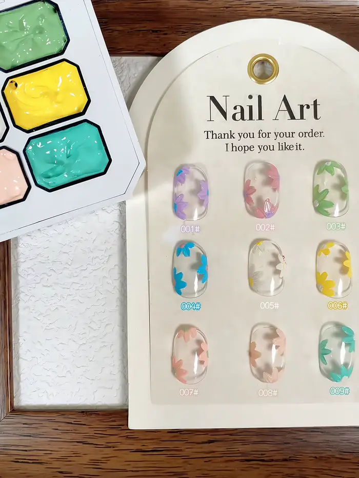 9/12 couleurs Vernis à ongles solide populaire à haute saturation, effet gypse macaron, colle à ongl
