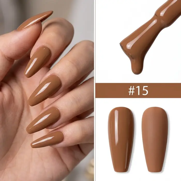 Vernis à ongles en gel 15 ml, gel pour nail art, fournitures pour ongles semi-permanents, DIY ongles