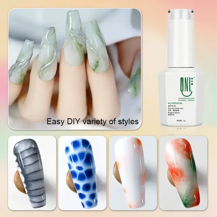 Verhéritage à ongles en gel transparent Blooming LED