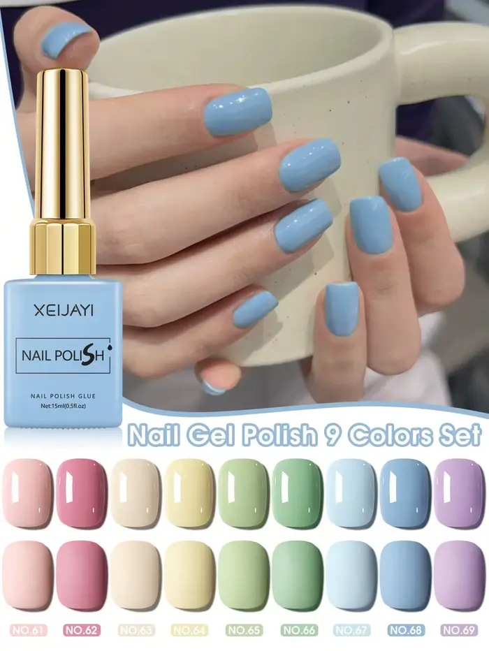 Ensemble de vernis à ongles Gel coloré de 15ml