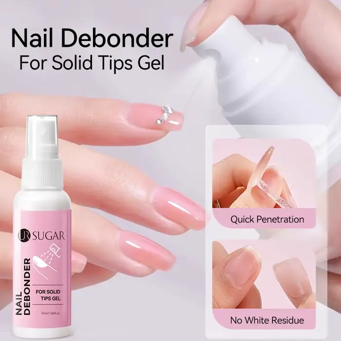 UR SUGAR 55ml Dissolvant pour faux ongles en gel, dissolvant rapide pour colle UV, liquide pour manu