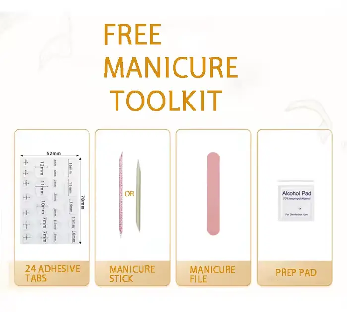 10 pcs Presse à ongles faite à la main-Amande - Pois rouge cerise