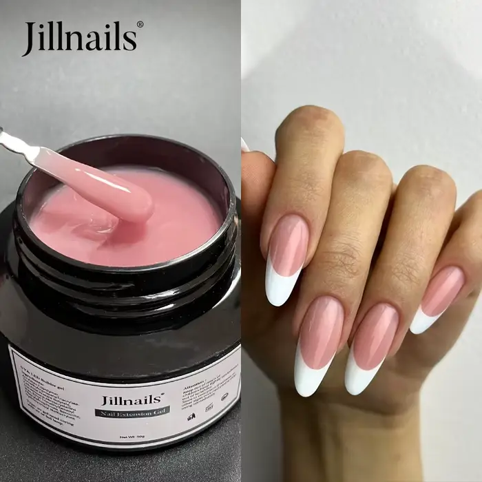 Jillnails Gel moyen rose laiteux russe auto-nivelant constructeur Extension Gel Nail Building 50g