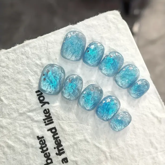 Faux ongles à pression faits à la main
