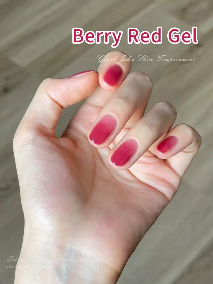 Vernis à ongles gel rouge baie populaire 10ml