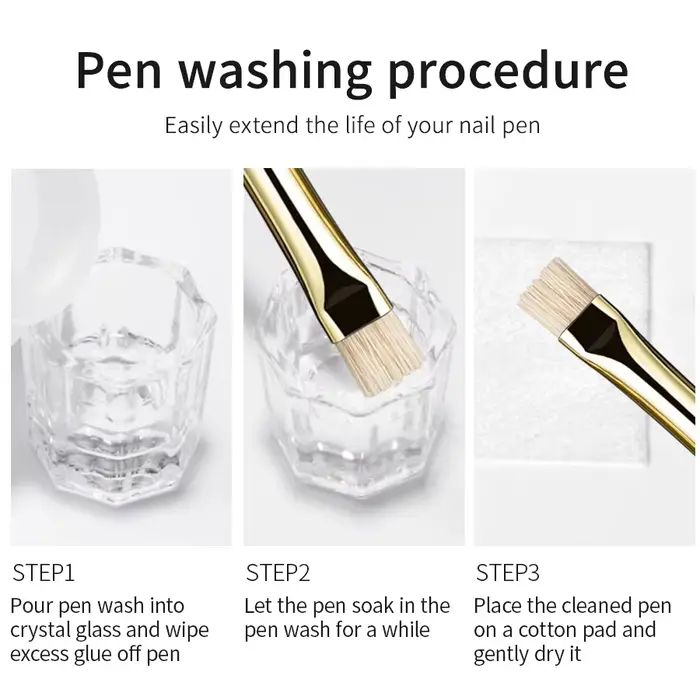 RSNAIL Nail Art brosse multifonctionnelle rayure Liner brosses modélisation ondulation de l'eau bricolage conception