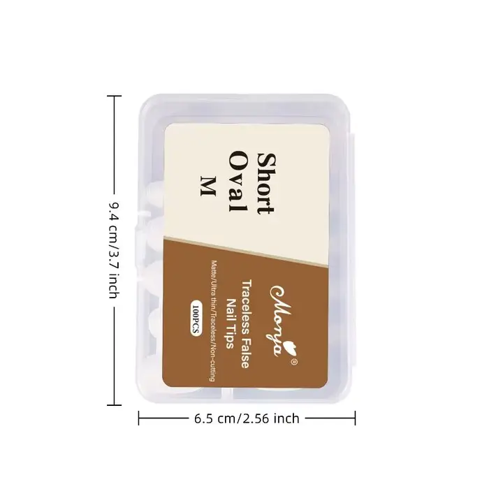 100 pièces/boîte faux ongles sans polissage sans Trace presse démale