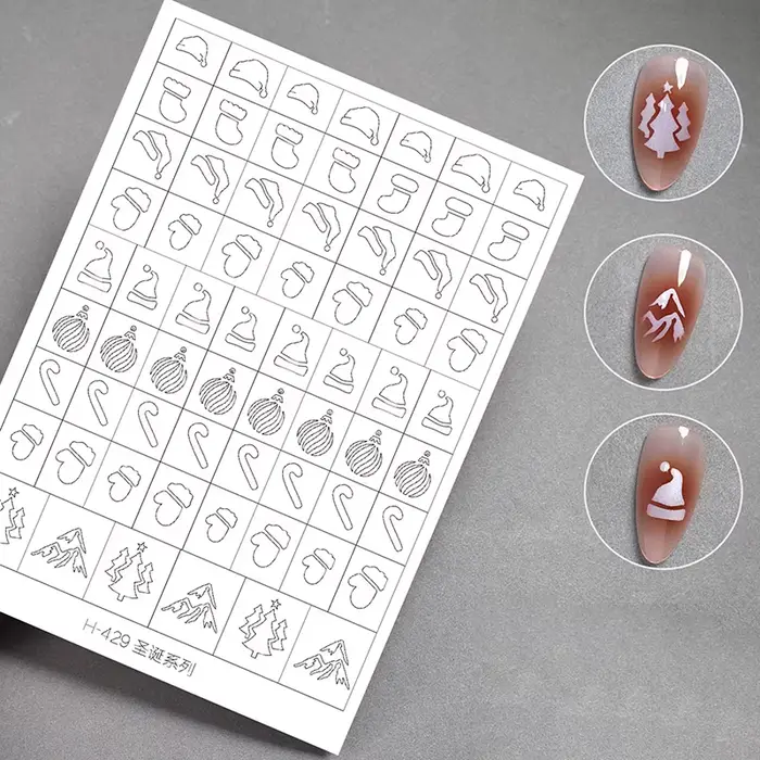 Pochoir d'aérographe pour ongles