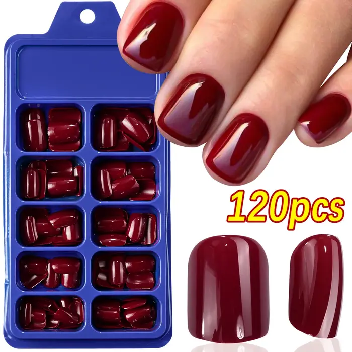 Faux ongles en amande de longueur moyenne