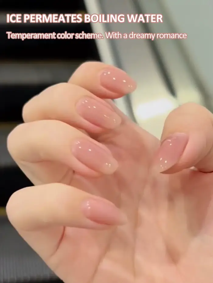 16ml glace Transparent eau bouillie couleur nue vernis à ongles colle 2025 nouveau polyvalent blanchissant gelée