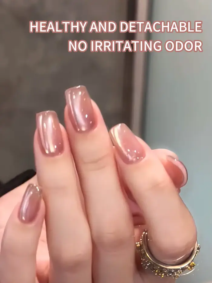 Vernis à ongles gel œil de chat rose clair 10ml