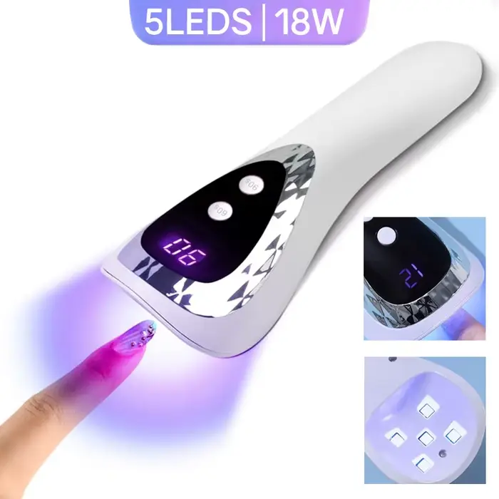 Lampe de polymérisation pour vernis Gel Rechargeable 18W