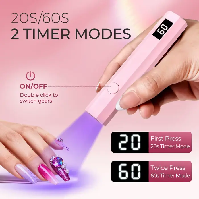 Ensemble de lampes à ongles UV/LED sans fil