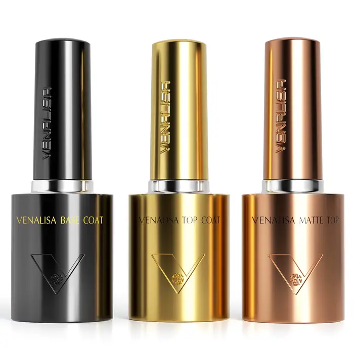 2/3 pièces Venalisa Super brillant diamant couche de finition 10ml Hema/TPO gratuit tremper UV LED longue tenue