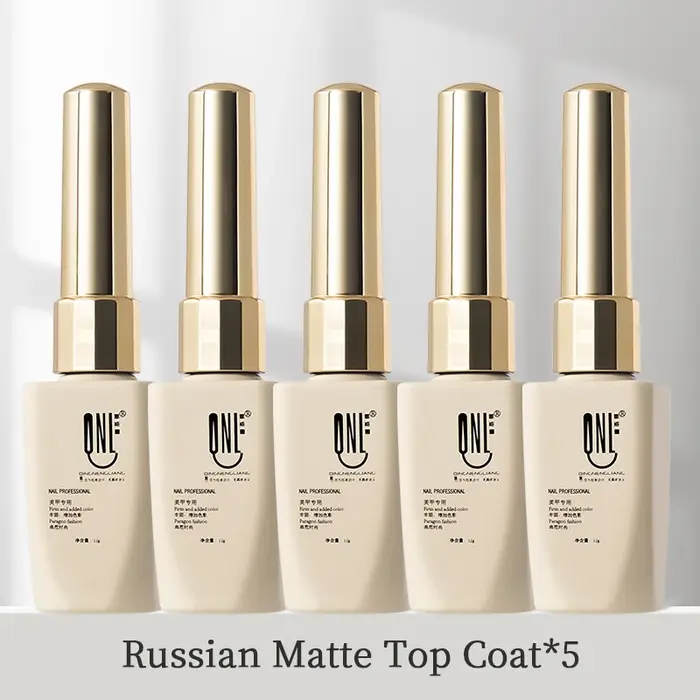 RS NAIL 12g russe mat couche de finition antiadhésive poudre givrée