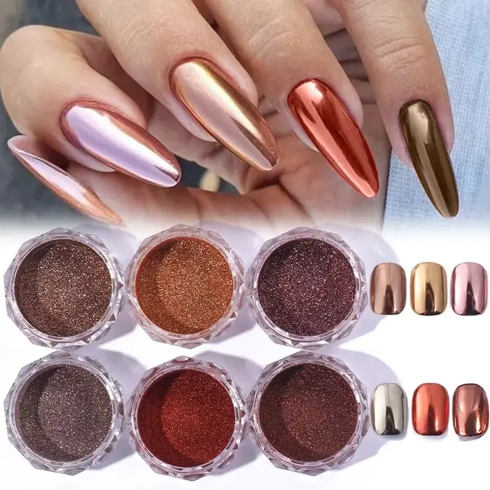 Poudre métallique pour Nail Art