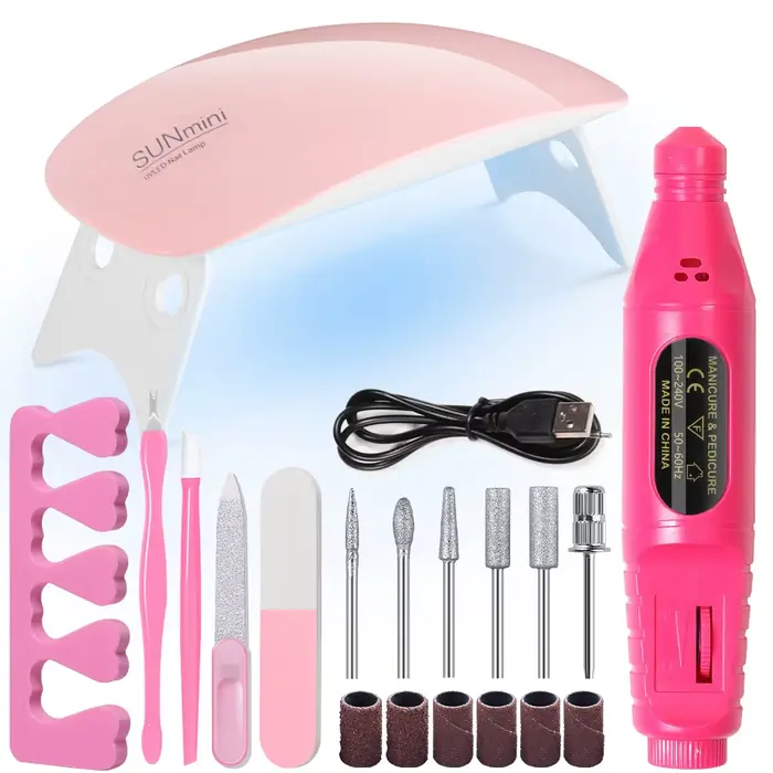 LINMANDA – Kit de lampe UV LED pour manucure, avec lampe UV et perceuse à ongles 20000 tr/min, pour 