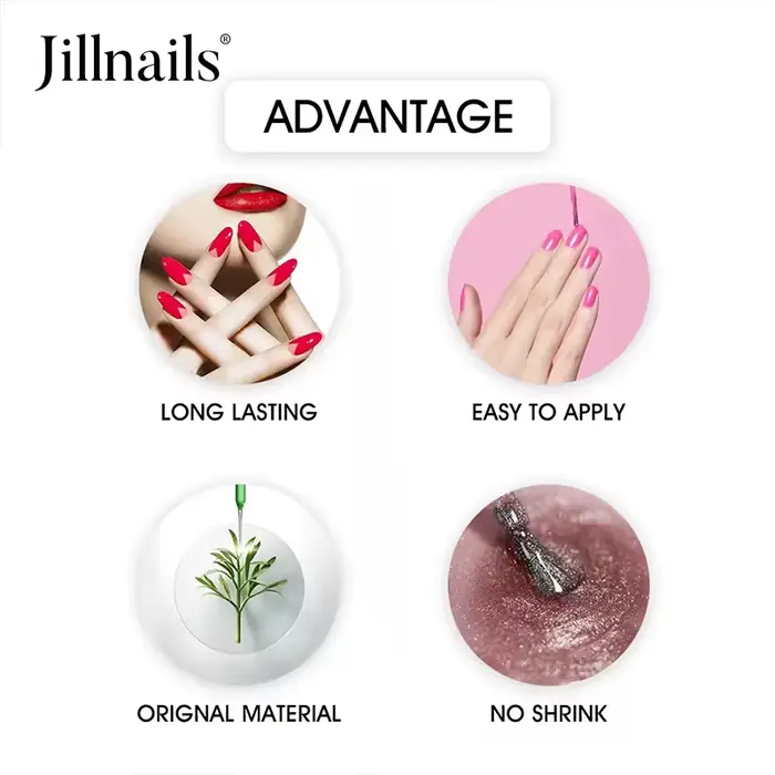 Jillnails 100g Gel de construction naturel en gelée transparente pour extension d'ongles, crème de modelage en caoutchouc