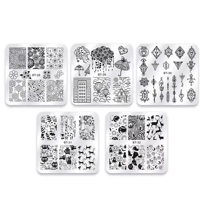 Plaques d'Estampage pour Ongles