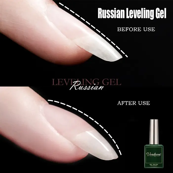 Vernis à ongles en gel auto-nivelant russe Vendeeni, base renforcée, laque en gel semi-permanente, v