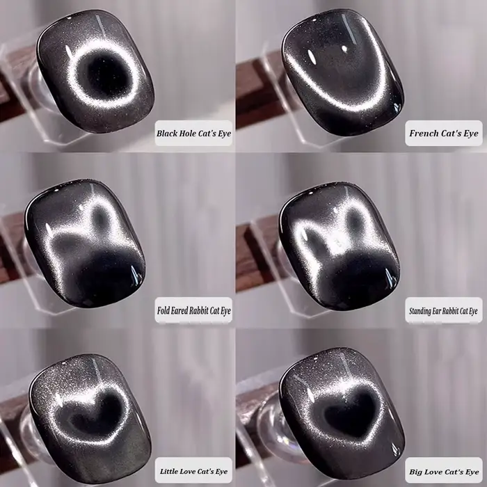  Ensemble complet d'outils auxiliaires magnétiques œil de chat pour Nail Art, pour trou noir, œil d