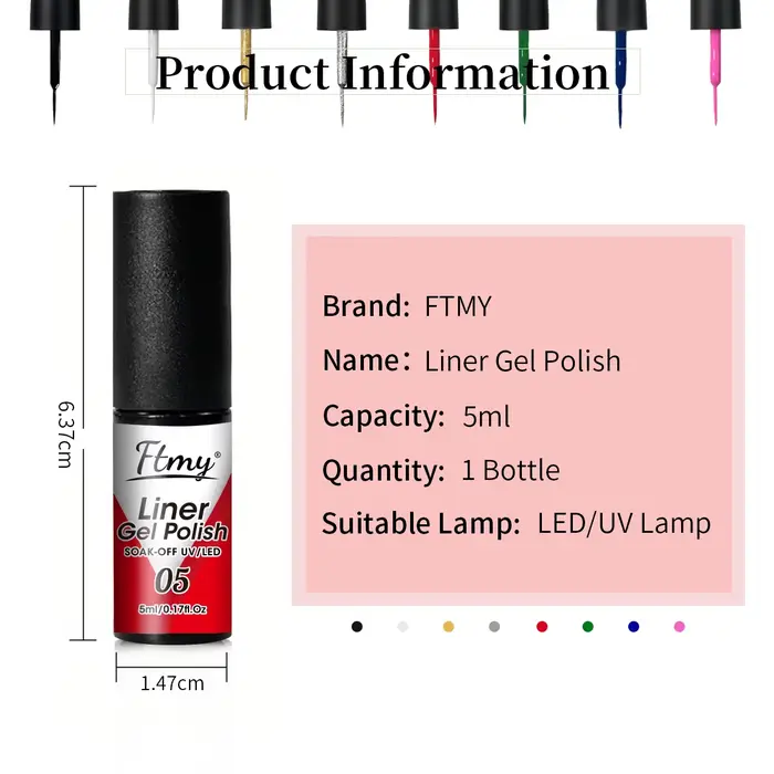 Ensemble de vernis à ongles Gel Liner Kit d'art
