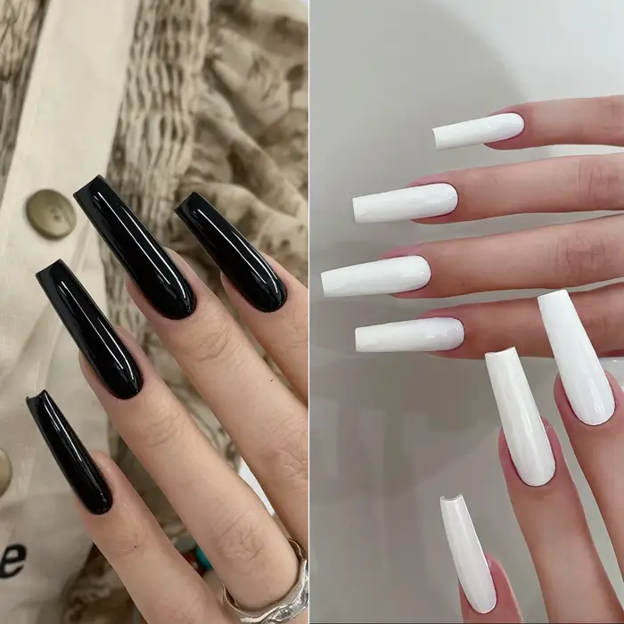 Vernis à ongles gel noir et blanc BORN PRETTY 10ml