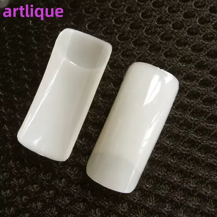 Lot de 500 faux ongles français à couverture complète naturelle