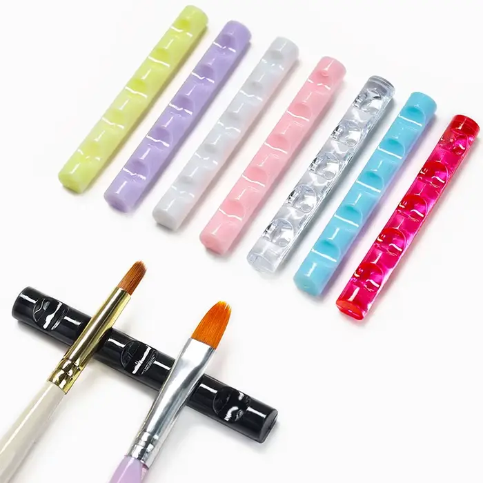 Étagère T1 pour pinceaux à ongles, support en acrylique, présentoir à stylos colorés, étagère de pré