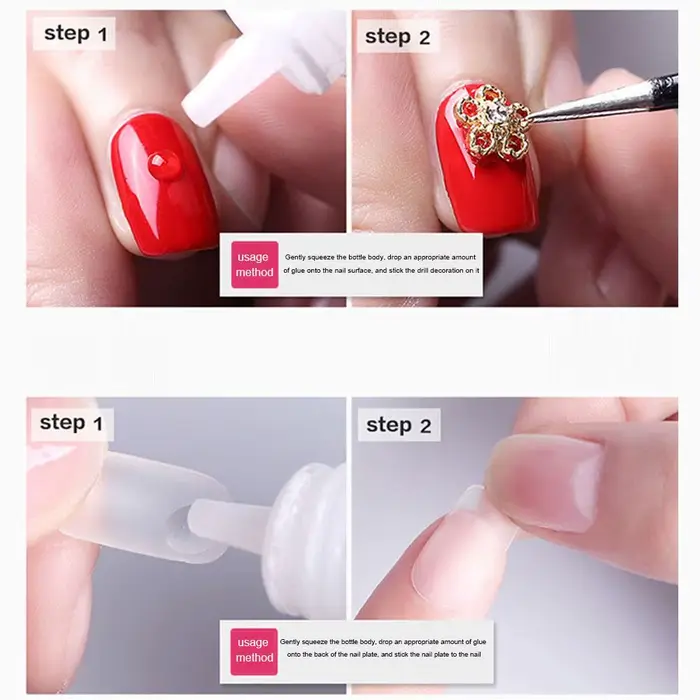 Colle à Ongles à vaccage Rapide pour Faux Ongles