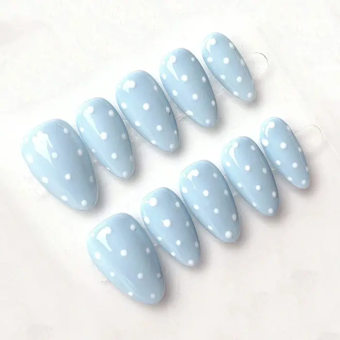10 pièces d'art d'ongle fait à la main pur